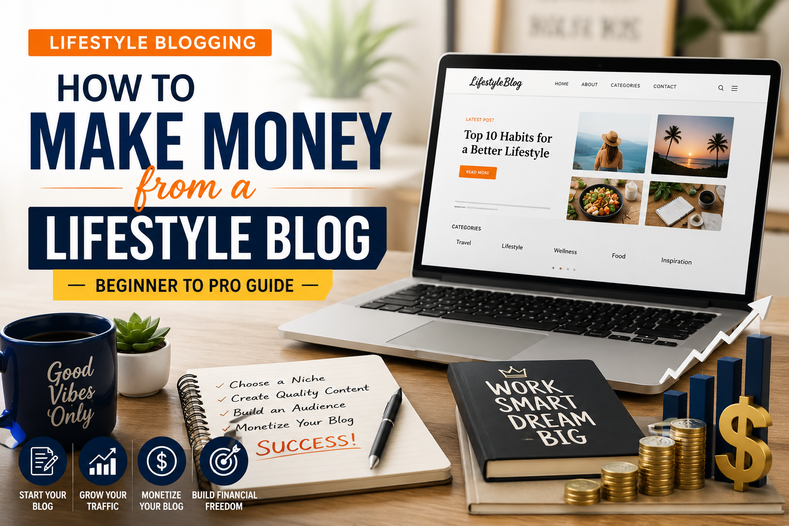 How to Make Money from a Lifestyle Blog (Beginner to Pro Guide)