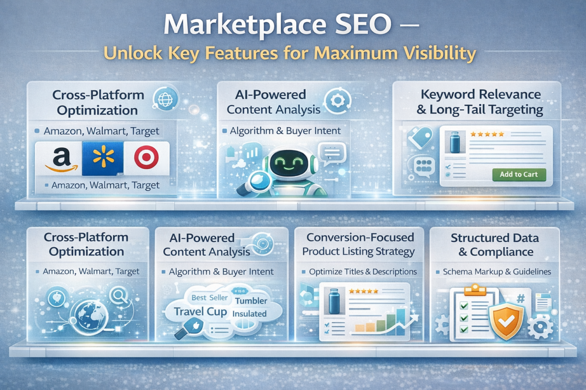 Marketplace SEO, highlighting cross-platform optimization
